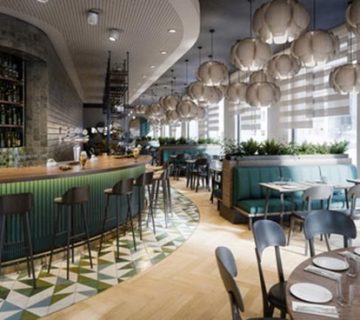 ایده جذاب طراحی دکوراسیون داخلی رستوران